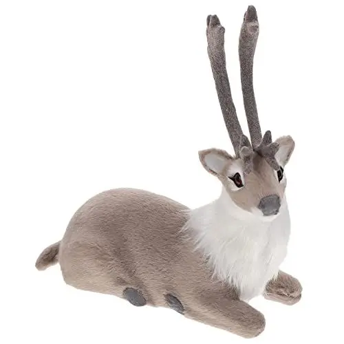 Produktbild: VANZACK Weihnachtssimulation Elchmodell Stehende Elchdekoration Für Heimbüro Desktop-Elchverzierung 1 Stück (Höhe 15.5 cm)