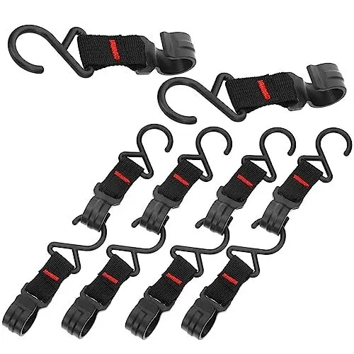 Produktbild: VANZACK Kleiderhaken 10er-pack Robuste Haken Für Camping Outdoor Zelt Küche Stabile Kunststoffhaken Schnelle Installation