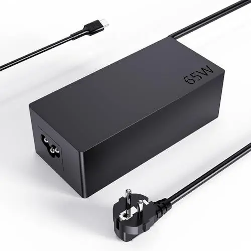 Produktbild: Vanzflow 65W USB C Ladegerät kompatibel mit HP Spectre EliteBook Elite Split X2 EliteBook 830 835 840 845 ProBook 440 445 450 455 Series Fortis 14 Zoll G11 G10 G9/Elite Dragonfly G7 Laptop Netzteil
