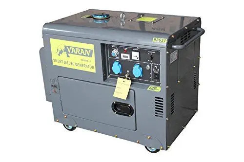 Produktbild: Varan Motors 92631 GENERATOR STROMERZEUGER STROMAGGREGAT NOTSTROMAGGREGAT 5,5kW 2x230V+12V DIESEL