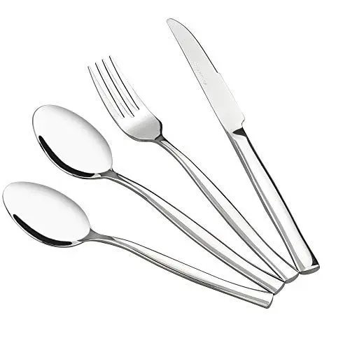 Produktbild: Vareone 32 Teilig Edelstahlbesteck Besteck Set Essbesteck Edelstahl Rostfrei, Service für 8 Personen