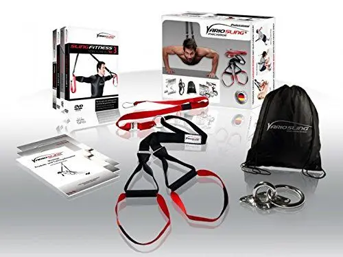 Produktbild: Variosling® Pro Paket Schlingentrainer 2019 mit Sling Trainer DVD, Türanker - Made in Germany