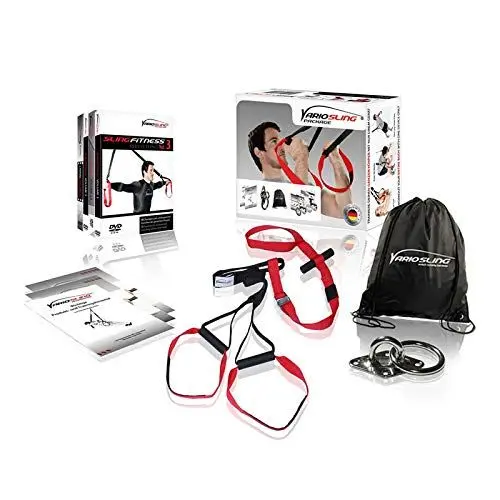 Produktbild: Variosling Sling Trainer Schlingentrainer Model 2021 mit Türanker, rot schwarz VS-03