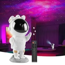 Produktbild: varkda Sternprojektionslamp Astronaut Sternenhimmel Projektor, Spaceman Galaxy Star Nachtlicht, LED Galaxie, mit Timer, Fernbedienung, Sternenlicht Für Schlafzimmer und Decke