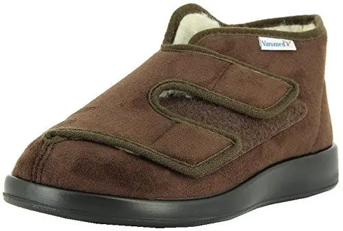 Produktbild: VAROMED Genua Winter Gesundheitsschuhe Damen & Herren Mocca I Gr. 46 I Mit Schurwolle warm gefütterte orthopädische Schuhe für geschwollene Füße I Made in Germany