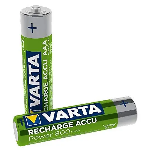 Produktbild: VARTA Akku, NiMH Longlife, Micro (AAA/HR03) 800 mAh, 1,2 Volt, 2 Stück