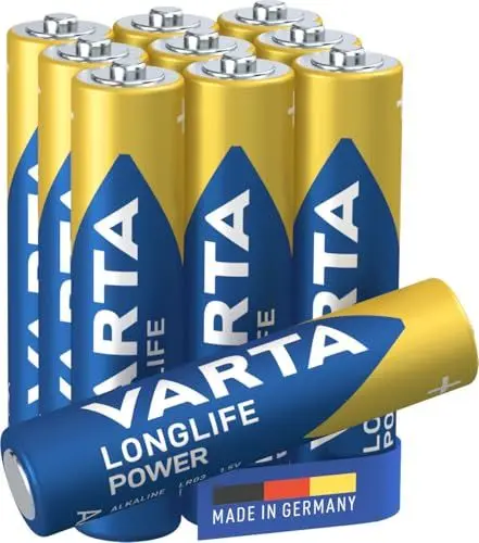 Produktbild: VARTA Batterien AAA, 10 Stück, Longlife Power, Alkaline, 1,5V, ideal für Spielzeug, Funkmaus, Taschenlampen, Verpackung zu 90% recycelt, Made in Germany