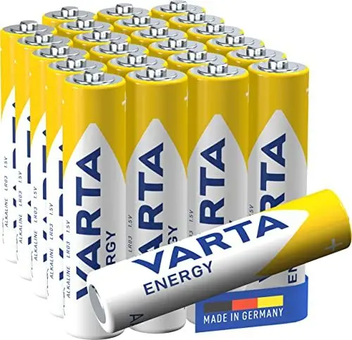Produktbild: VARTA Batterien AAA, 24 Stück, Energy, Alkaline, 1,5V, Verpackung zu 80% recycelt, für einfachen Grundbedarf, Made in Germany