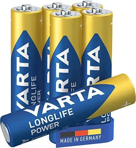 Produktbild: VARTA Batterien AAA, 6 Stück, Longlife Power, Alkaline, 1,5V, für Spielzeug, Funkmäuse, Taschenlampen, Made in Germany