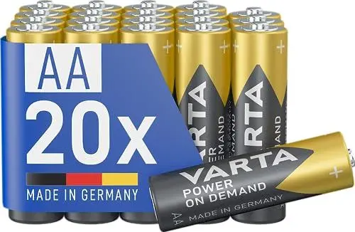Produktbild: VARTA Batterien AA, 20 Stück, Power on Demand, Alkaline, 1,5V, Vorratspack, smart, flexibel, leistungsstark, ideal für Computerzubehör, Smart Home Geräte, Made in Germany