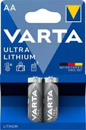 Produktbild: VARTA Batterien AA, 2 Stück, Ultra Lithium, 1,5V, ideal für Digitalkamera, Spielzeug, GPS Geräte, Sport- & Outdoor-Einsätze