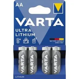 Produktbild: VARTA Batterien AA, 4 Stück, Ultra Lithium, 1,5V, ideal für Digitalkamera, Spielzeug, GPS Geräte, Sport- & Outdoor-Einsätze