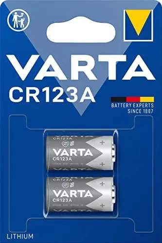 Produktbild: VARTA Batterien CR123A Lithium Rundzelle, 2 Stück, 3V, Spezialbatterien für elektronische Kleingeräte, mit langanhaltender, höchster Leistung