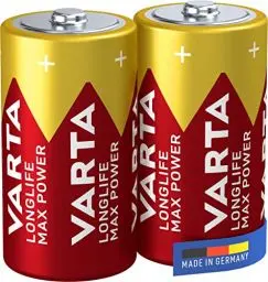 Produktbild: VARTA Batterien C Baby, 2 Stück, Longlife Max Power, Alkaline, 1,5V, ideal für Digitalkamera, Controller, Blutdruckmessgerät, Made in Germany