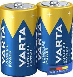 Produktbild: VARTA Batterien C Baby, 2 Stück, Longlife Power, Alkaline, 1,5V, ideal für Computerzubehör, Taschenlampe, Kamera, Made in Germany