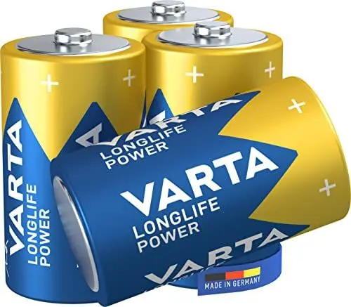 Produktbild: VARTA Batterien D Mono, 4 Stück, Longlife Power, Alkaline, 1,5V, ideal für Spielzeug, Funkmaus, Taschenlampen, Made in Germany
