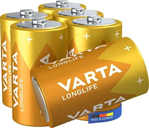 Produktbild: VARTA Batterien D Mono, 6 Stück, Longlife, Alkaline, 1,5V, ideal für Fernbedienungen, Wecker, Radios, Made in Germany