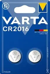 Produktbild: VARTA Batterien Knopfzelle CR2016, 2 Stück, Lithium Coin, 3V, kindersichere Verpackung, für elektronische Kleingeräte - Autoschlüssel, Fernbedienungen, Waagen