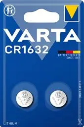 Produktbild: VARTA Batterien Knopfzellen CR1632, 2 Stück, Lithium Coin, 3V, kindersichere Verpackung, für elektronische Kleingeräte - Autoschlüssel, Fernbedienungen, Waagen