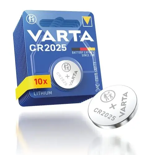 Produktbild: VARTA Batterien Knopfzellen CR2025, 10 Stück, Lithium Coin, 3V, kindersichere Verpackung, für elektronische Kleingeräte - Autoschlüssel, Fernbedienungen, Waagen