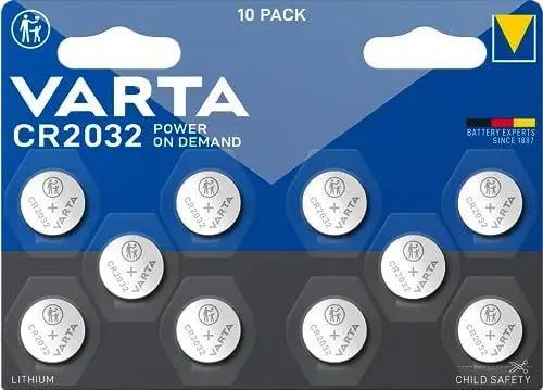 Produktbild: VARTA Power on Demand CR2032 Lithium Knopfzellen 3V, 10er Pack - smart, flexibel, leistungsstark für den mobilen Endkonsumenten - z.B. für Smart Home Geräte, Autoschlüssel (Exklusiv bei Amazon)