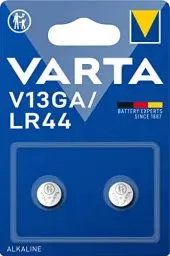 Produktbild: VARTA Batterien V13GA/LR44 Knopfzellen, 2 Stück, Alkaline Special, 1,5V, kindersichere Verpackung, für Spielsachen, Taschenrechner, Messgeräte