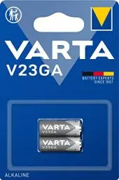 Produktbild: VARTA Batterien V23GA, 2 Stück, Alkaline Special, 12V, für Fernbedienungen, Alarmanlagen, Garagentoröffner, Kameras, kompakt mit langanhaltender & hoher Leistung