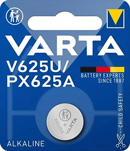 Produktbild: VARTA Batterien V625U/PX625A Knopfzelle, 1 Stück, Alkaline Special, 1,5V, kindersichere Verpackung, für Spielsachen, Taschenrechner, Messgeräte