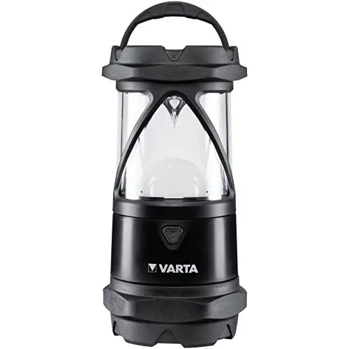 Produktbild: VARTA Campinglampe LED inkl. 6x AA Batterien Camping Laterne, Indestructible L30 Pro, Lampe mit vier Leuchtmodi inkl. Nachtlicht-Modus, wasser- und staubgeschützt, für Angeln, Outdoor, Stromausfall