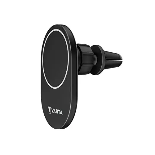 Produktbild: VARTA Ladegerät & Handyhalterung Auto, Mag Pro Wireless Car Charger 15 W, Magnet Smartphone-Halterung mit Ladefunktion, MagSafe-kompatibel, Qi-kompatibel, Autohalterung inkl. USB-Typ-C-Kabel, schwarz