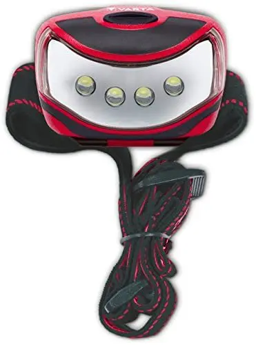 Produktbild: VARTA Stirnlampe LED FC Bayern München, inkl. 3x AAA Batterien, Head Light, Kopflampe mit zwei Leuchtmodi, Kopfleuchte, extrem leicht, sportliches Design, spritzwassergeschützt