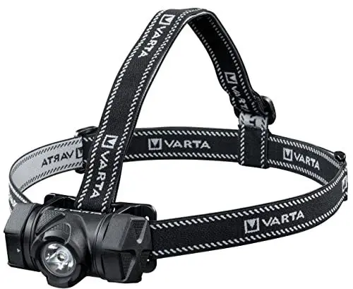 Produktbild: VARTA Stirnlampe LED inkl. 3x AAA Batterien, Indestructible H20 Pro Kopflampe, zwei Leuchtmodi, extrem robuste Kopfleuchte, Wasser- und staubgeschützt, ideal für Camping, Joggen, Wandern