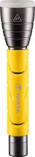 Produktbild: VARTA Taschenlampe LED inkl. 2x AA Batterien, Outdoor Sports F20, Leuchte, Lampe mit zwei Leuchtmodi, Taschenleuchte mit gummiertem Griff, sehr robust, gelb
