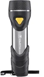 Produktbild: VARTA Taschenlampe mit 14 LEDs inkl. 2x D Batterien, Day Light Multi LED F30 Leuchte, Taschenleuchte mit Anhänger, Lampe ideal für Haushalt, Angeln, Garage, Notfall, Stromausfall, Outdoor