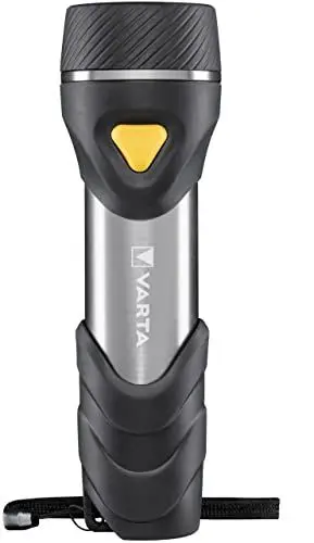 Produktbild: VARTA Taschenlampe mit 14 LEDs inkl. 2x D Batterien, Day Light Multi LED F30 Leuchte, Taschenleuchte mit Anhänger, Lampe ideal für Haushalt, Angeln, Garage, Notfall, Stromausfall, Outdoor