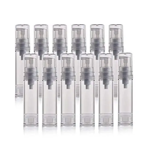 Produktbild: VASANA Leere, nachfüllbare Reiseflaschen, PS-Kunststoff, luftlos, Vakuumpumpe, Pressflasche, Behälter, Behälter für Kosmetik, Creme, Lotion, 12 Stück