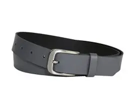 Produktbild: Vascavi Ledergürtel, 3 cm breit, Made in Germany, echt Leder Gürtel für Damen und Herren, kürzbar (80 cm Gesamtlänge 90 cm, Grau)