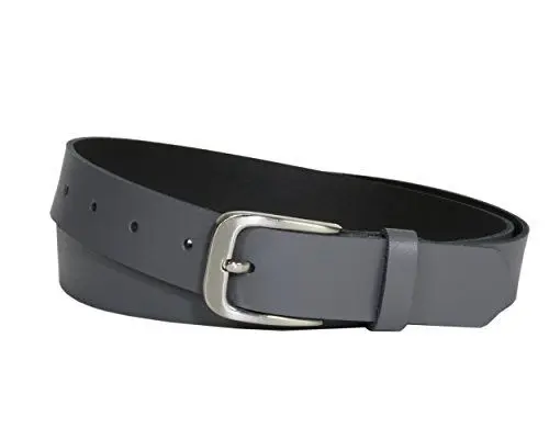 Produktbild: Vascavi Ledergürtel, 3 cm breit, Made in Germany, echt Leder Gürtel für Damen und Herren, kürzbar (80 cm Gesamtlänge 90 cm, Grau)