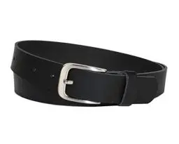 Produktbild: Vascavi Ledergürtel, 3 cm breit, Made in Germany, echt Leder Gürtel für Damen und Herren, kürzbar (95 cm Gesamtlänge 105 cm, Schwarz)