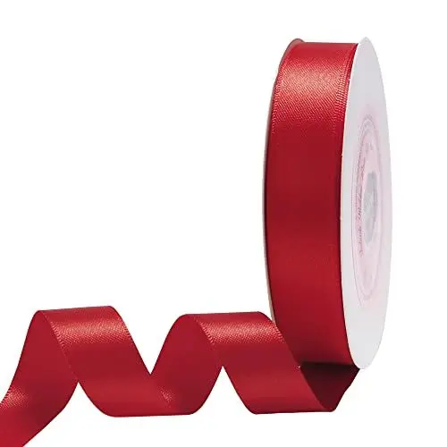 Produktbild: VATIN 25 Meter Satinband Rot 16MM Schleifenband Band geschenkband Dekoband satinband