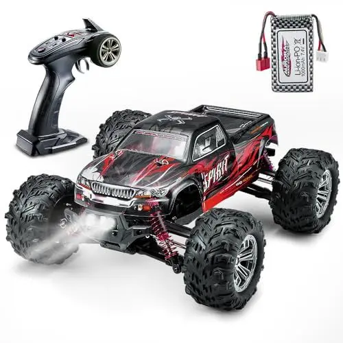 Produktbild: VATOS Ferngesteuertes Auto, Bürstenloses RC Auto 52 km/h 1:16 Monstertruck 2,4 GHz Geländewagen Crawler Bürstenloser Stoßfest Buggy Spielzeugauto für Erwachsene und Kinder
