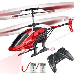Produktbild: Vatos Hubschrauber Ferngesteuert RC Helikopter: Höhenlage Hobby Flugzeug Kreisel & LED Licht 3,5 Kanal Micro Alloy Mini Military Serie Indoor Spielzeug Geschenk für Jungen Erwachsene