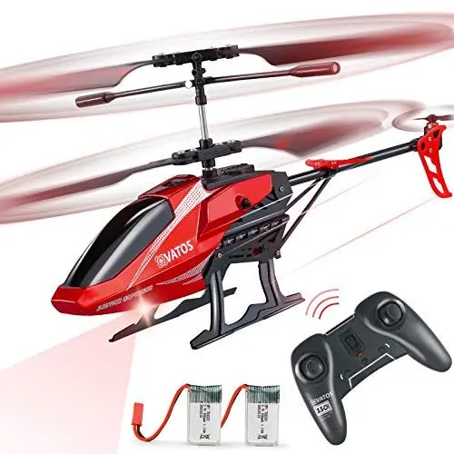 Produktbild: Vatos Hubschrauber Ferngesteuert RC Helikopter: Höhenlage Hobby Flugzeug Kreisel & LED Licht 3,5 Kanal Micro Alloy Mini Military Serie Indoor Spielzeug Geschenk für Jungen Erwachsene