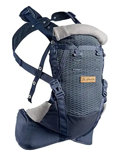 Produktbild: VAUDE Amare Baby Carrier Babytrage Neugeborene ab Geburt bis 3 Jahre, Kraxe Kindertrage, Rücken- und Bauchtrage Baby, Bewegungsfreiheit & komfortables Material