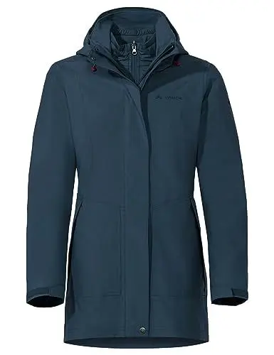 Produktbild: VAUDE Damen Women's Idris 3in1 Parka Iii Doppeljacke, Dark Sea, 36 EU