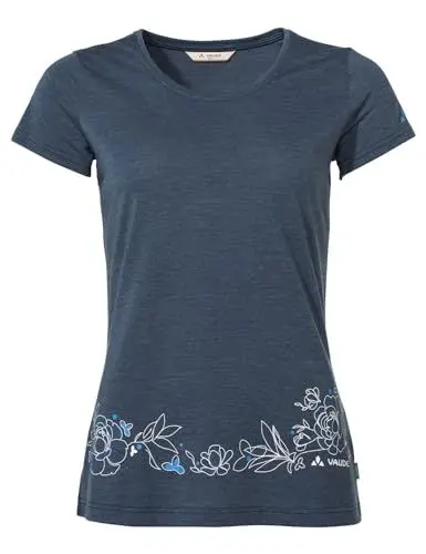 Produktbild: VAUDE Damen Women's Skomer Print Ii T-Shirt, Dark Sea Uni, 38 EU