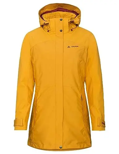 Produktbild: VAUDE Skomer II Winterparka Damen – Winterjacke Damen wasserdicht, winddicht & atmungsaktiv, wattierte Outdoorjacke Damen mit PrimaLoft Isolierung & Eco Finish – in Gelb, Größe: 40
