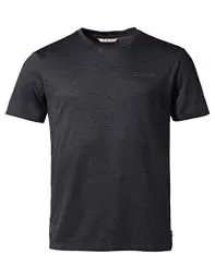 Produktbild: VAUDE Essential T-Shirt für Herren in Schwarz, Größe S – Schnelltrocknendes & pflegeleichtes Sport Shirt, Atmungsaktives Outdoor T-Shirt mit Rundhals, Ideal für Fahrradreisen, Wandern & Trekking