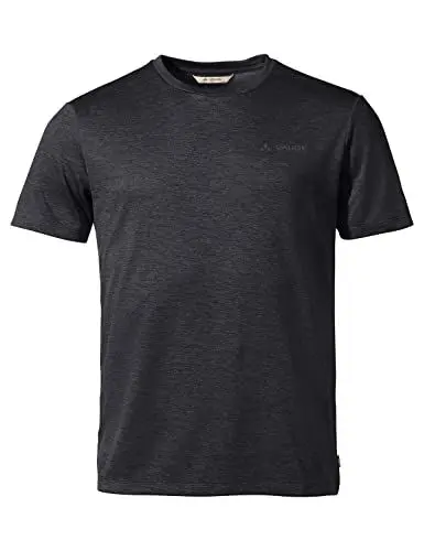 Produktbild: VAUDE Essential T-Shirt für Herren in Schwarz, Größe M – Schnelltrocknendes & pflegeleichtes Sport Shirt, Atmungsaktives Outdoor T-Shirt mit Rundhals, Ideal für Fahrradreisen, Wandern & Trekking