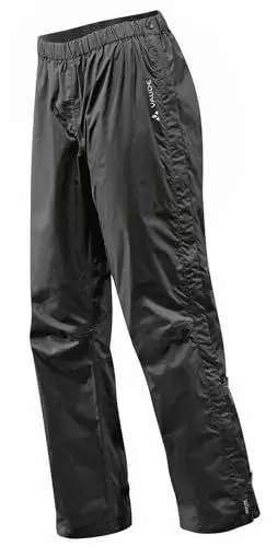 Produktbild: VAUDE Damen Women's Fluid Full-zip Pants S/S Regenhose, Schwarz, 44 EU